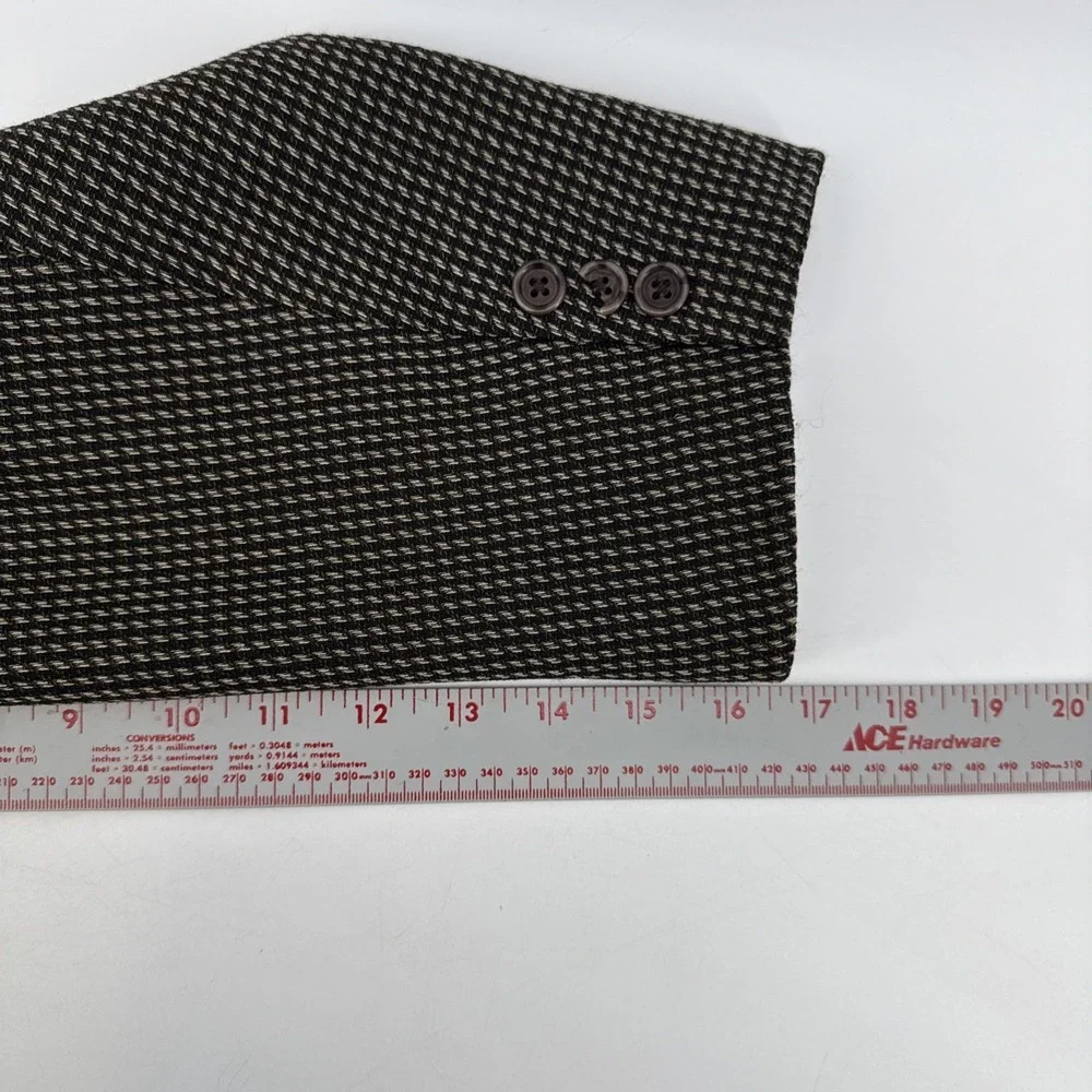 Pierre Cardin Vintage‎ Brown Blazer Mens Made In USA Pit-pit 30